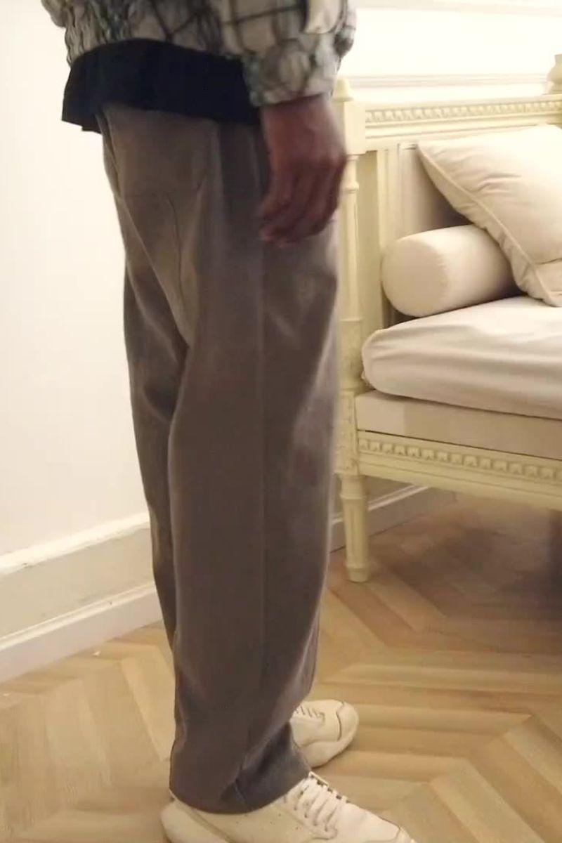 Empty Reference Loose Straight Trousers