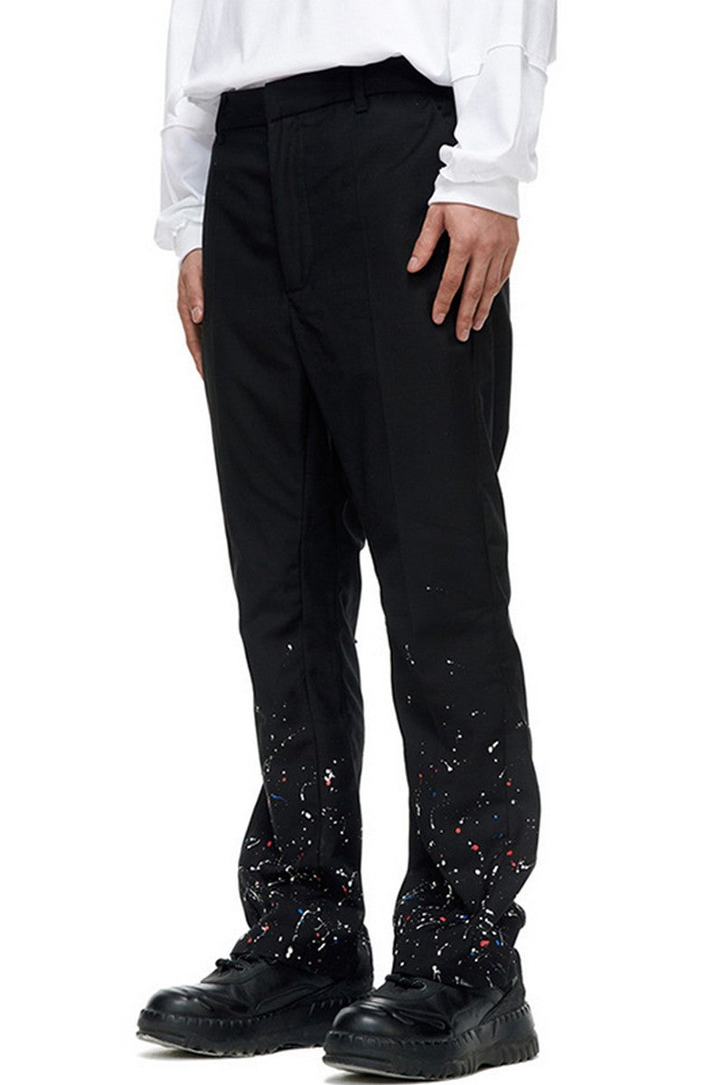 Old Order Splash Ink Flared Trousers