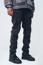 Antidote Washed Straight Black Jeans