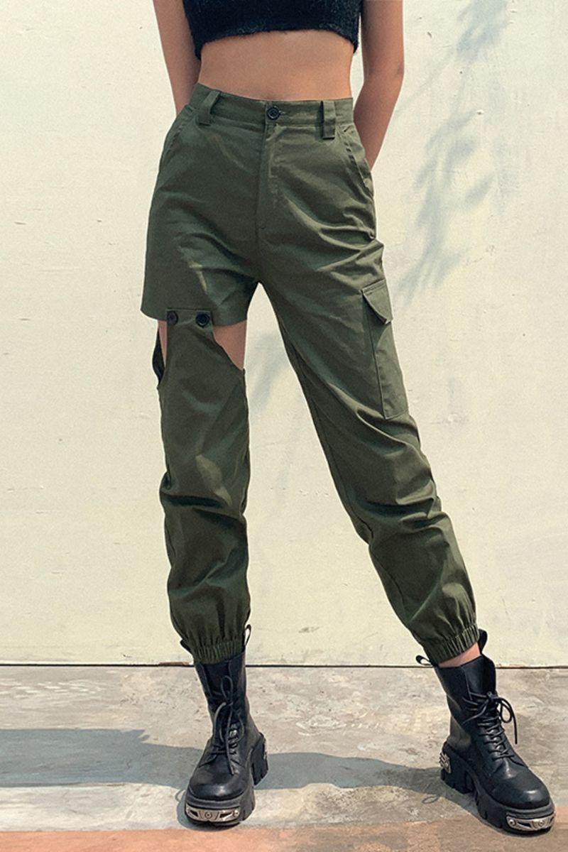 CZ Button Asymmetrical Cargos