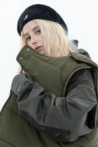 Error Code Stitched Vest Tactical Camo Jacket