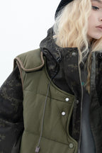 Error Code Stitched Vest Tactical Camo Jacket
