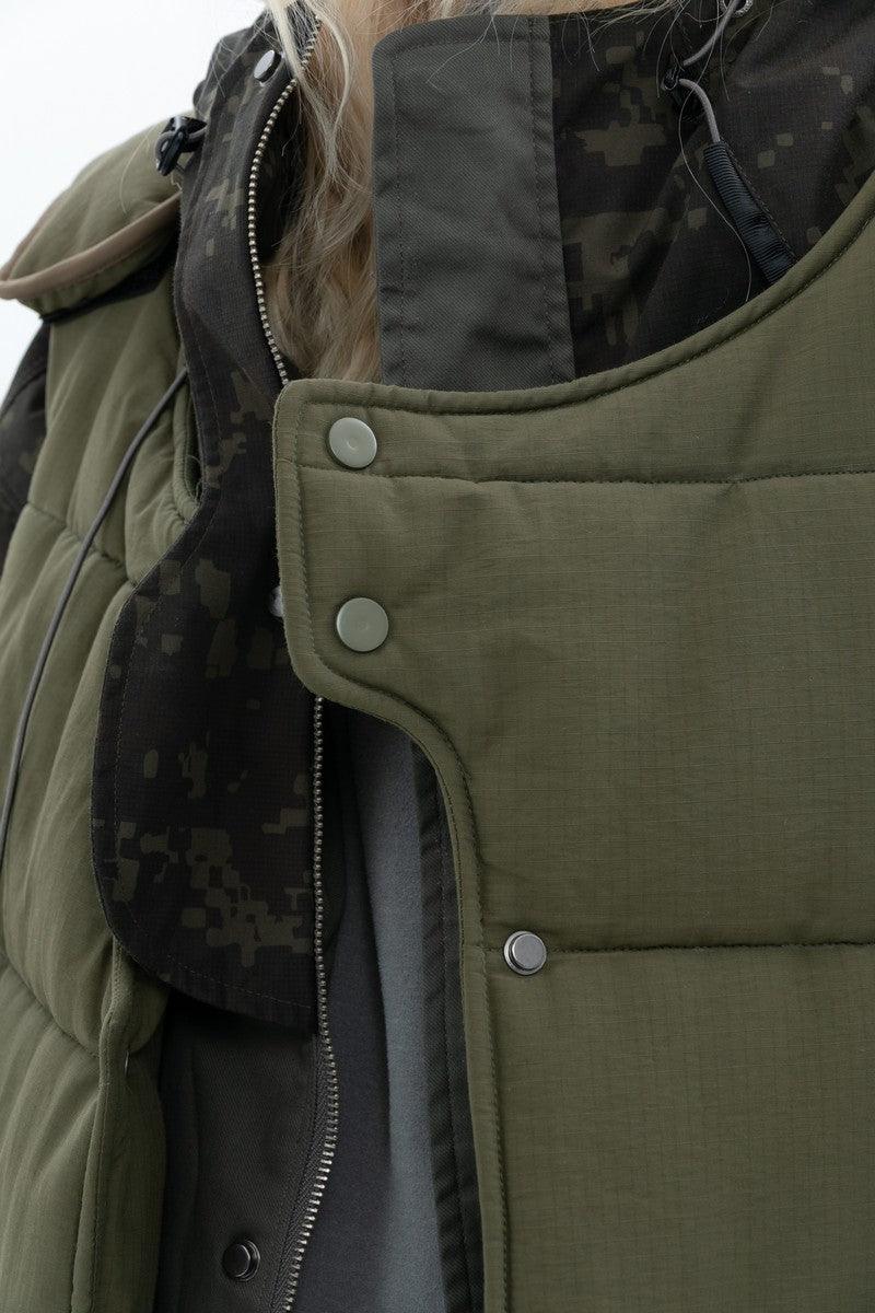 Error Code Stitched Vest Tactical Camo Jacket