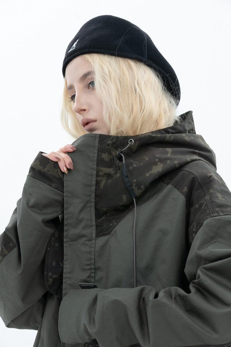 Error Code Stitched Vest Tactical Camo Jacket