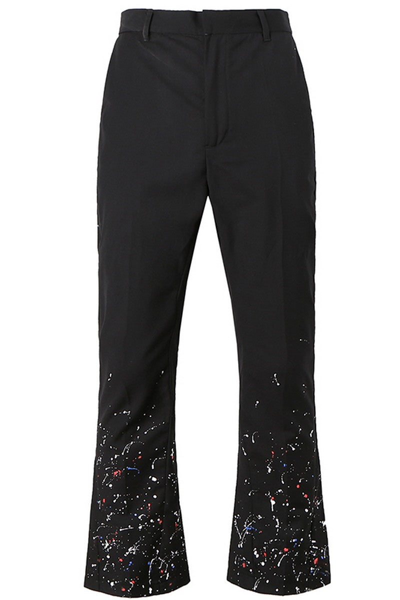 Old Order Splash Ink Flared Trousers