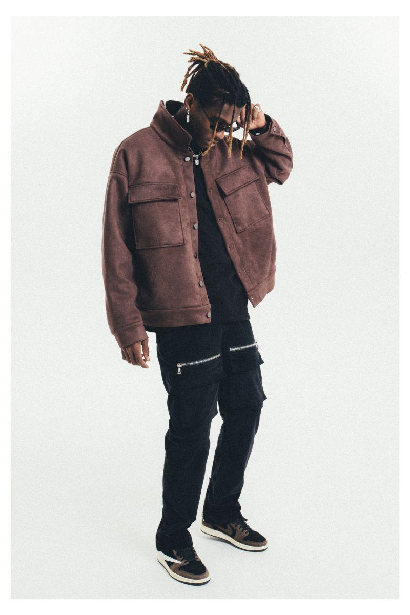 Antidote Suede Basic Zipper Jacket