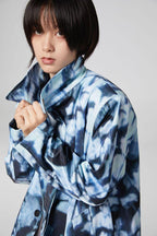 CZ Faces Printed Coat