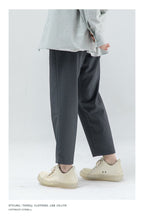 THINGY Dark Gray Straight Trousers