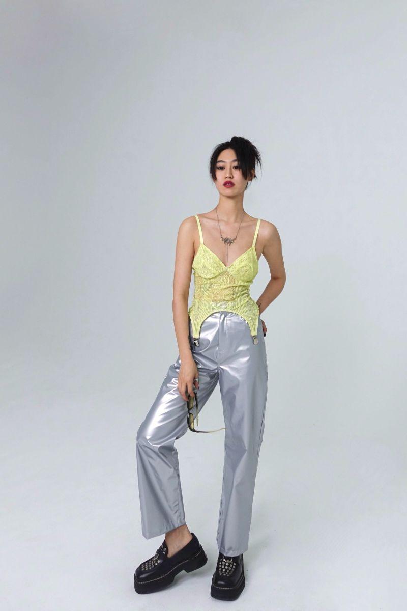 CZ Lemon Lace Vest