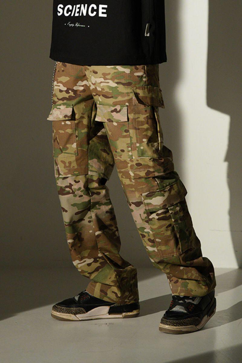 Empty Reference Camouflage Multi Pocket Trousers