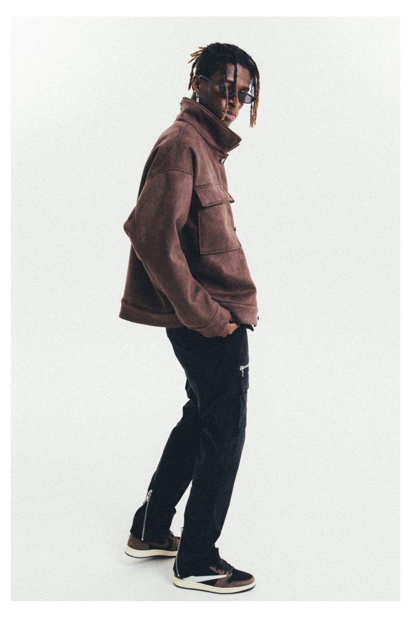 Antidote Suede Basic Zipper Jacket
