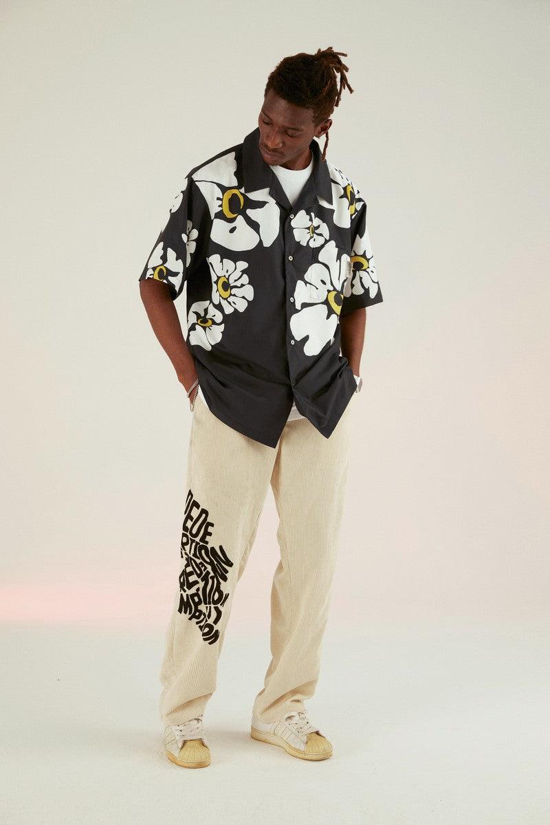 Empty Reference Flowers Print Cuban Shirt