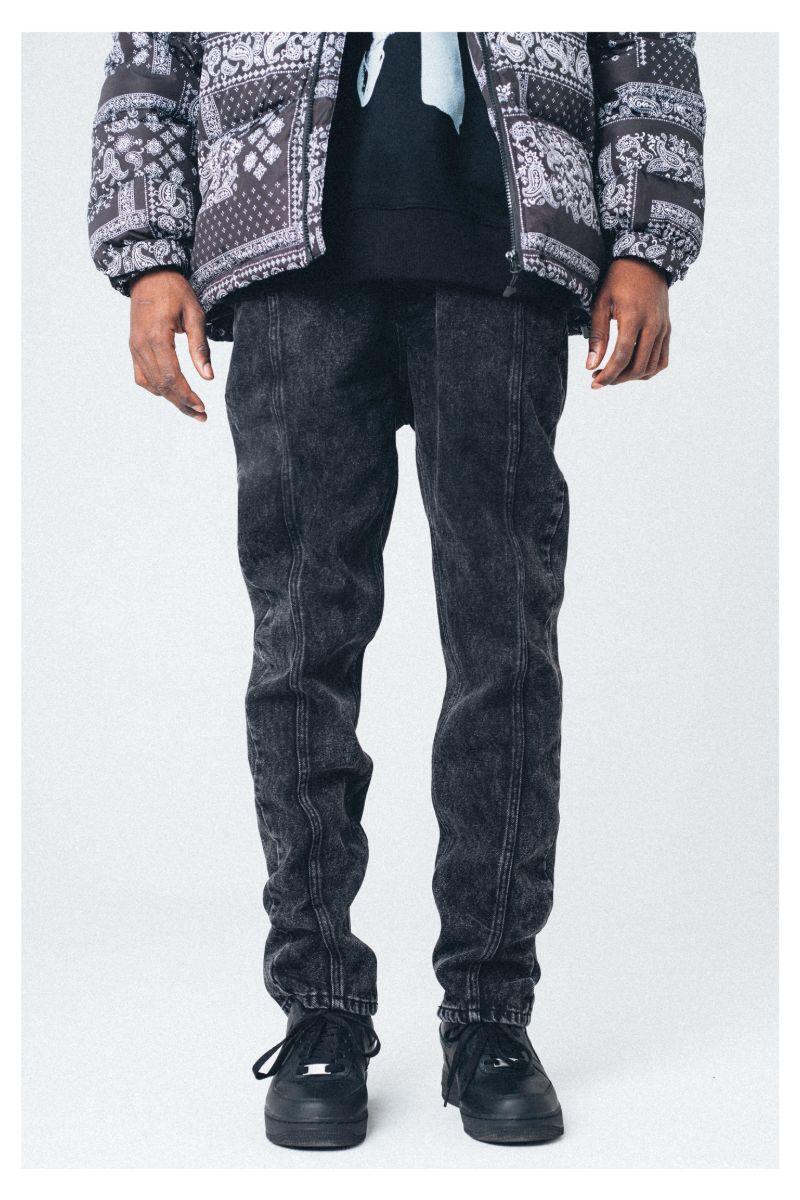 Antidote Washed Straight Black Jeans