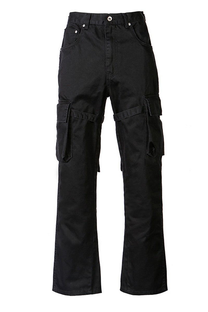 Old Order Straps Flared Cargo Trousers