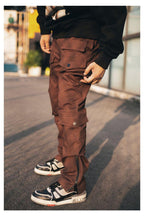 Antidote Brown Multi Pocket Adjustable Trousers