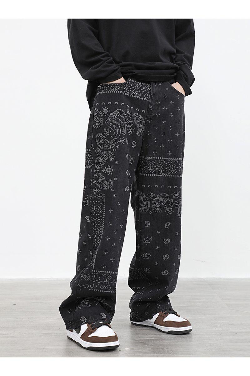 CZ Bandana Pattern Straight Trousers