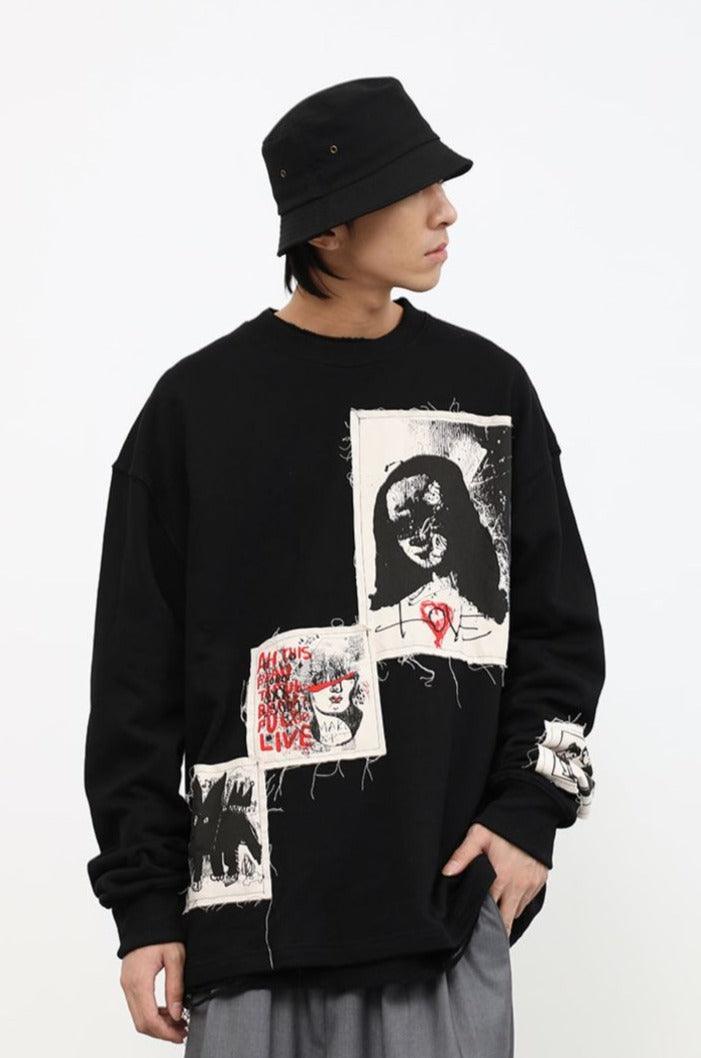 CZ Dark Patches Sweater