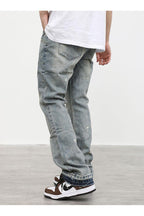CZ Washed Straight Flared Jeans