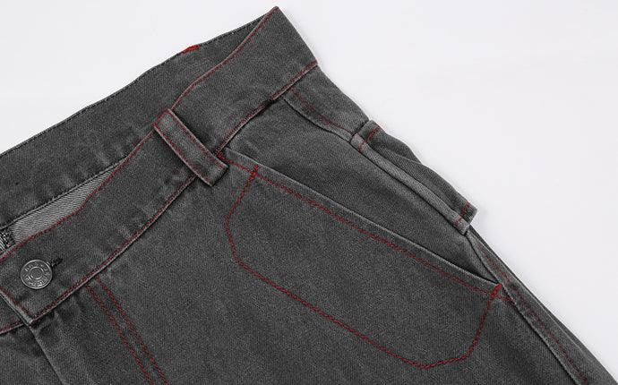 CZ Dark Washed Flared Jeans
