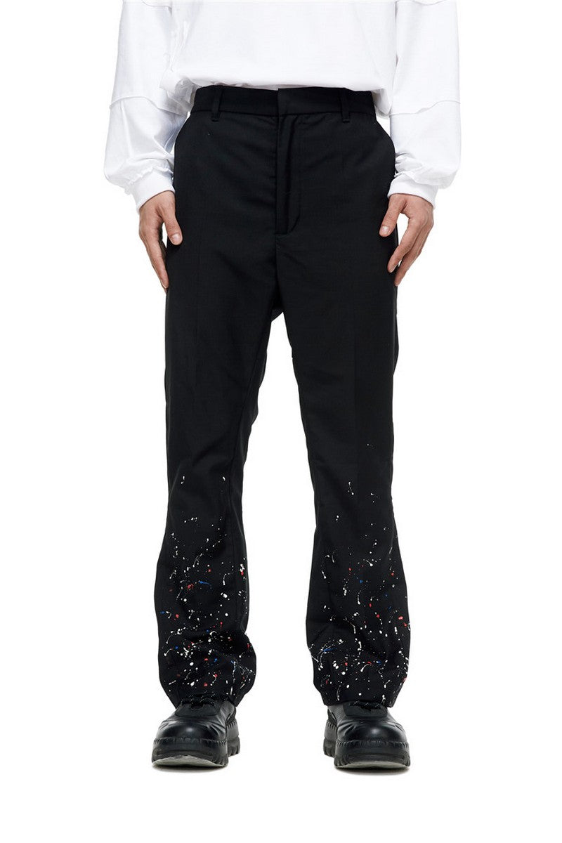 Old Order Splash Ink Flared Trousers