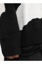CZ Zebra Pattern Loose Sweater