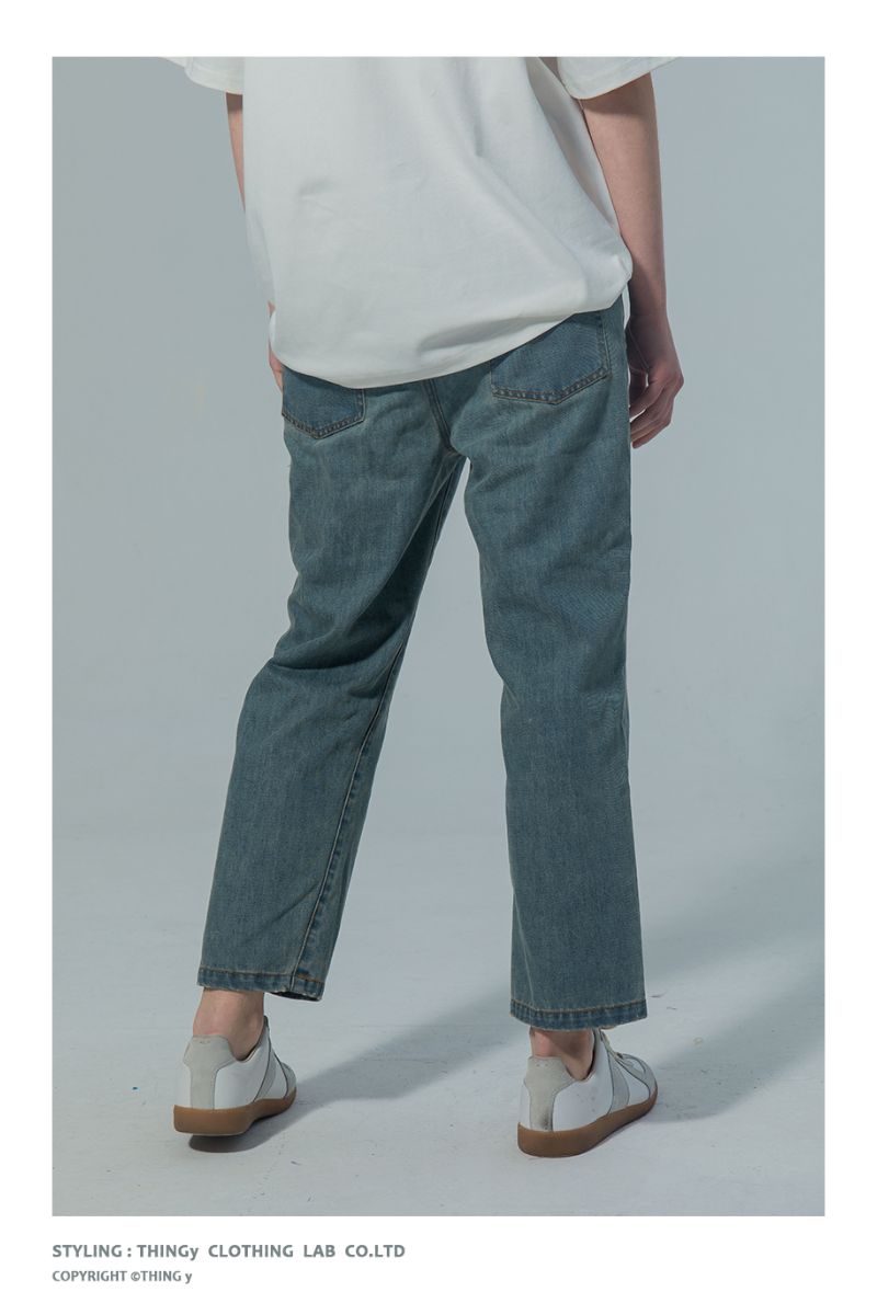 THINGY Blue Straight Jeans
