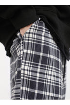 CZ Plaid Loose Straight Trousers