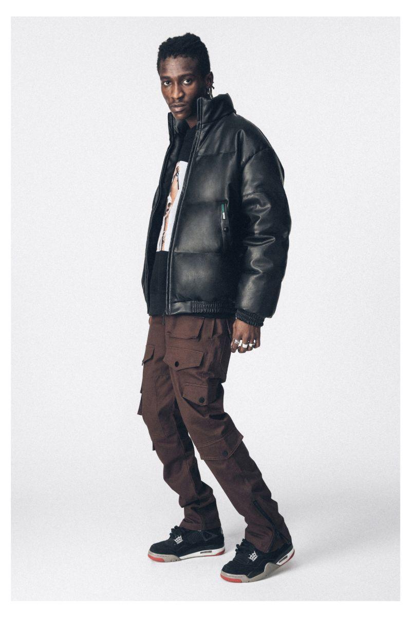 Antidote PU Leather Down Jacket