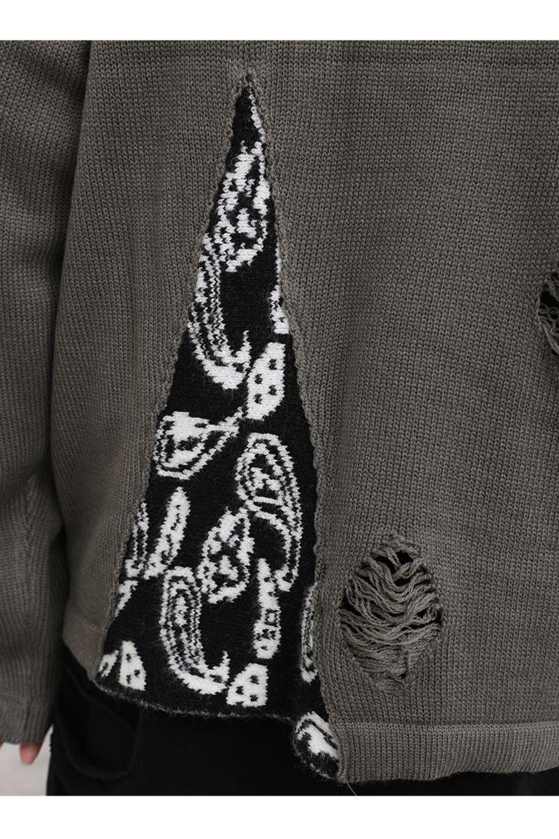 CZ Bandana Stitched Sweater