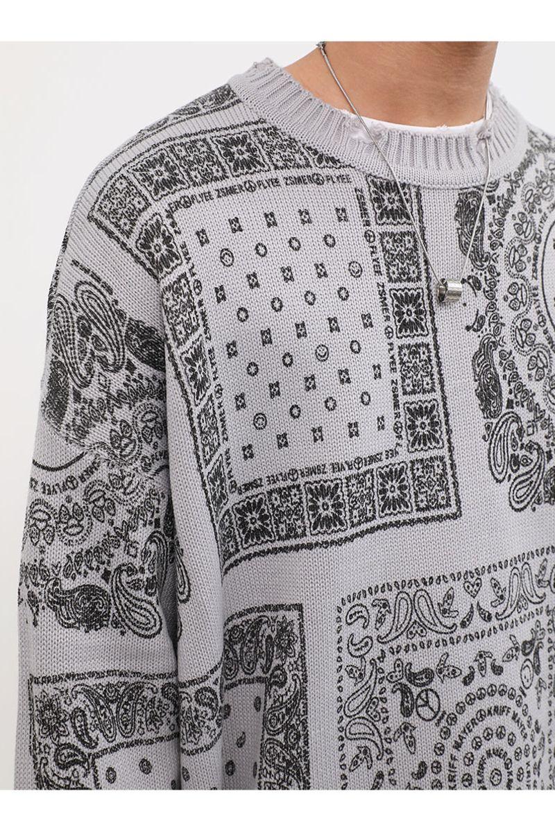 CZ Bandana Ripped Sweater - UK Only