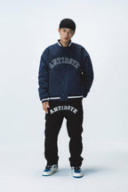 Antidote Embroidered Logo Baseball Jacket