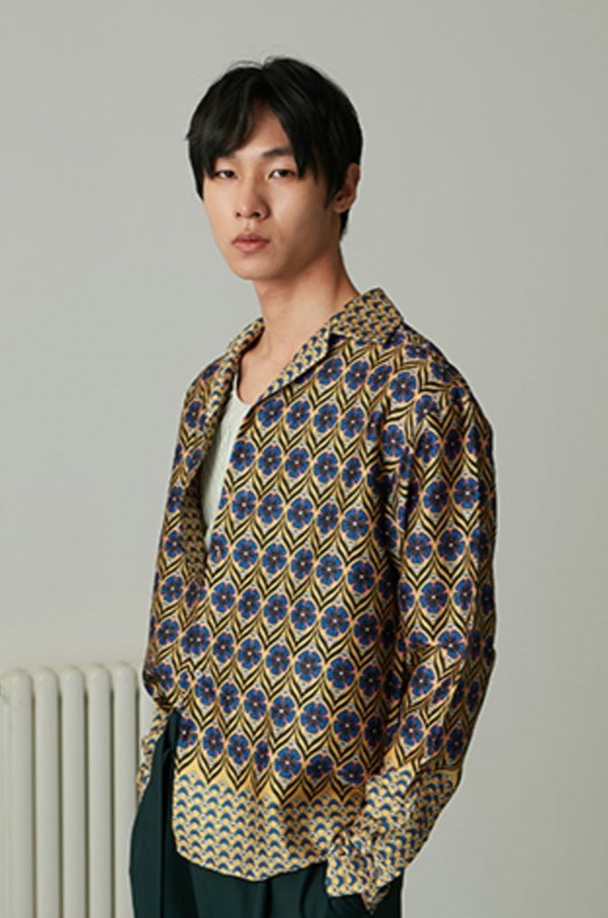 Mix7 Retro Pattern L/S Shirt