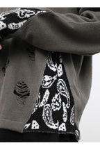CZ Bandana Stitched Sweater