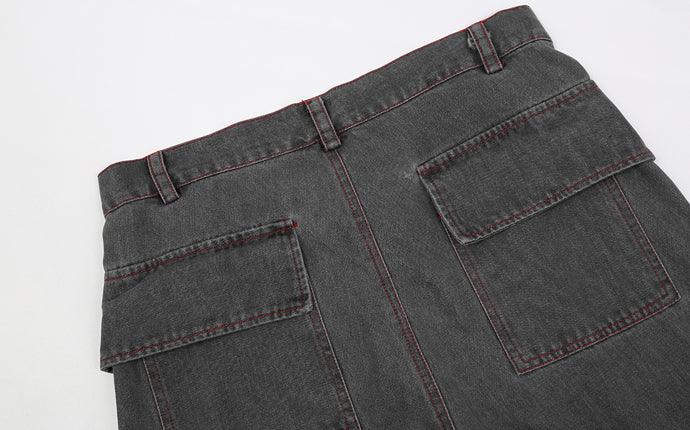 CZ Dark Washed Flared Jeans