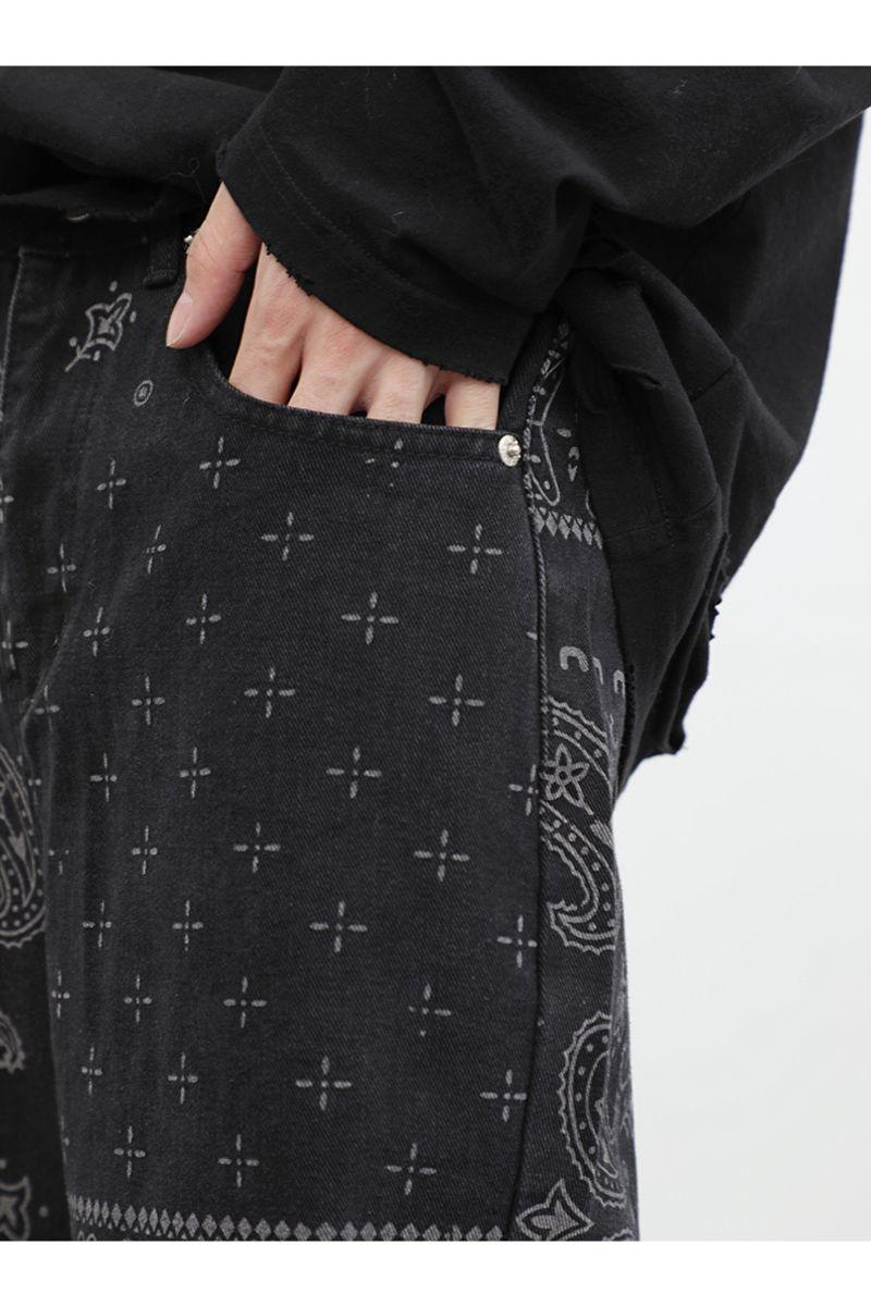 CZ Bandana Pattern Straight Trousers