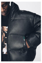 Antidote PU Leather Down Jacket