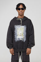 STEEPC Oil Painting Loose Hoodie