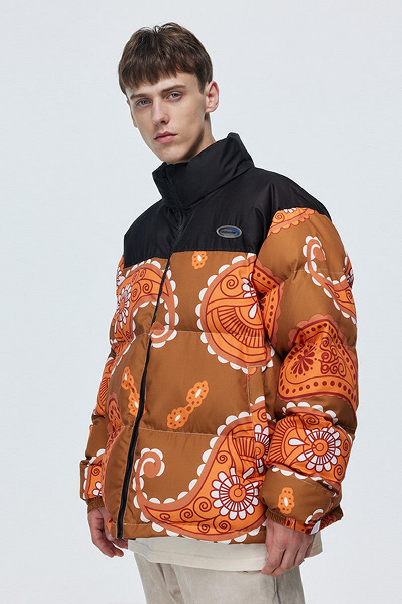 OO Cashew Print Down Jacket