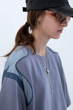 Center of Rotation Futuristic Shape Stitched Tee