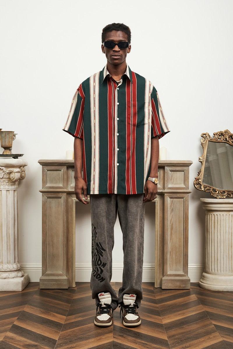 Empty Reference Striped Retro Shirt