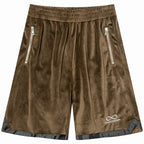 Old Order Velvet Logo Shorts