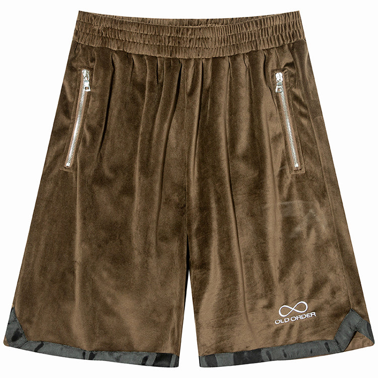 Old Order Velvet Logo Shorts