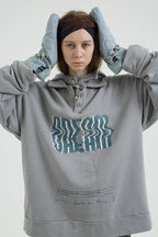 Center of Rotation Stitched Polo Hoodie