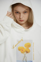 THINGY Sunflowers Oil Painting Hoodie