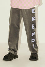 Empty Reference Logo Velvet Pants