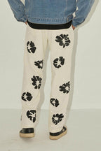 Empty Reference Logo Print Corduroy Trousers