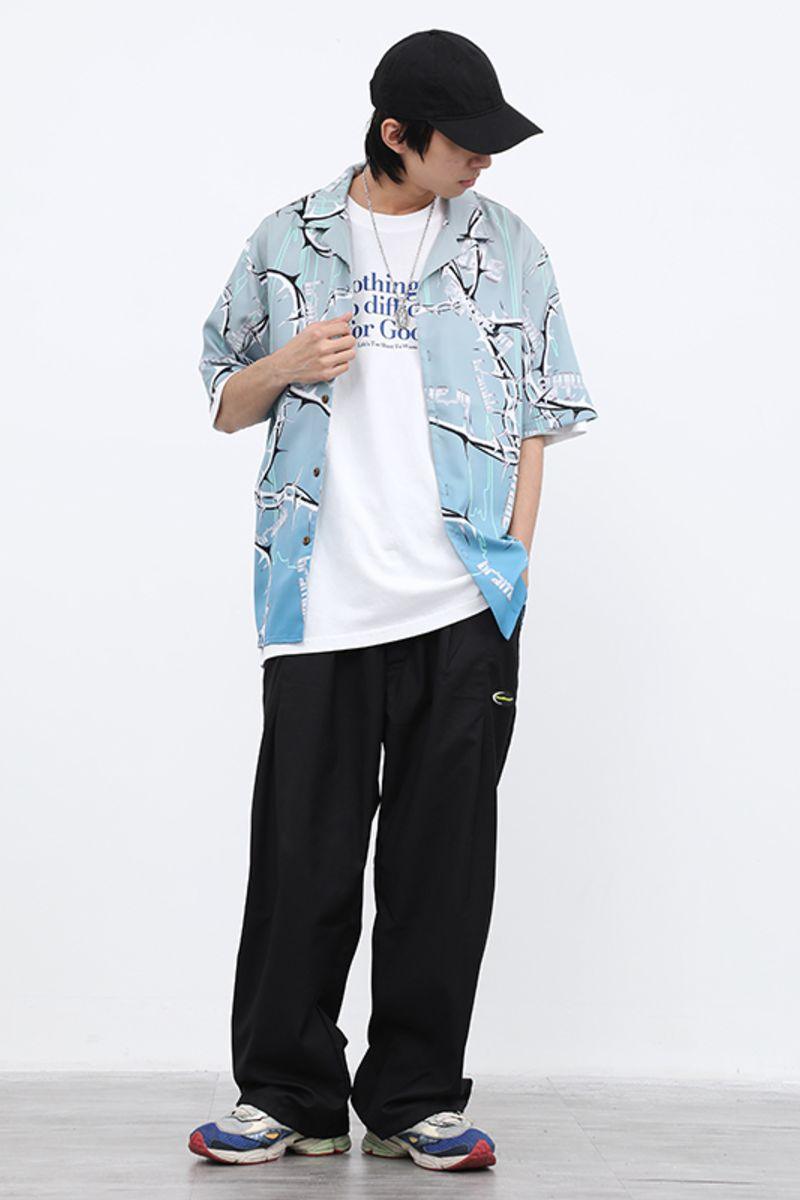 CZ Bramble Flower Cuban Shirt