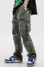 CZ Camo Stitched Flared Trousers