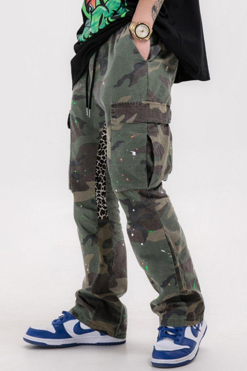CZ Camo Stitched Flared Trousers
