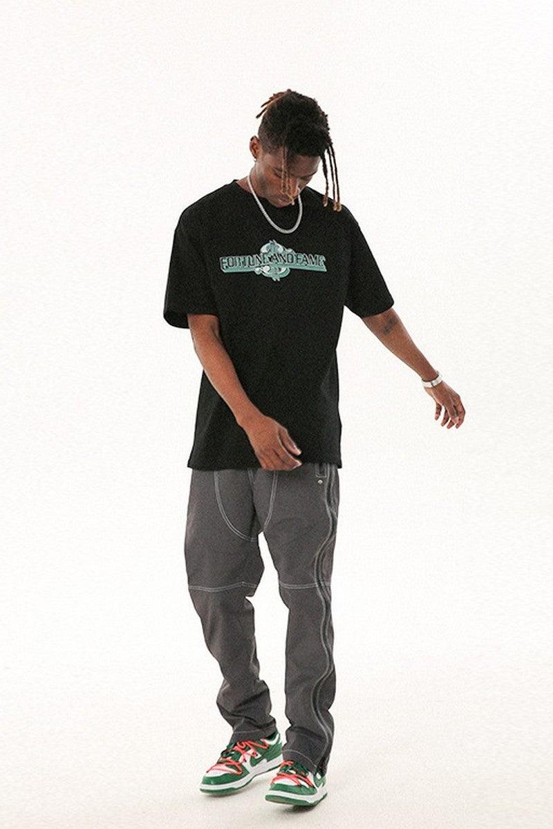 F&F Functional Structure Zipper Trousers
